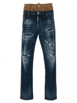 Dsquared2 - Blue Logo Tag Jeans