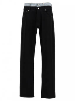 Vtmnts - Black Double Waist Jeans