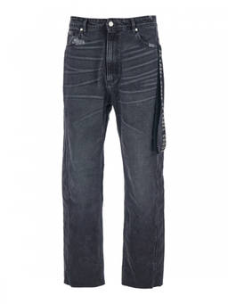 44 Label Group - Black Straight Jeans