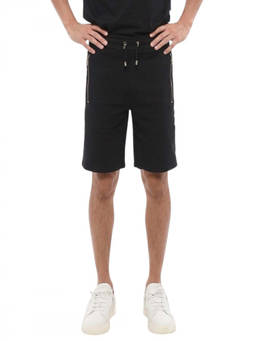 BALMAIN - Black Solid Regular Shorts