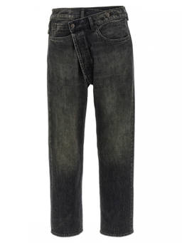 R13 - Black Crossover jeans