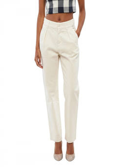 Woolrich - White Tapered High Rise Jeans