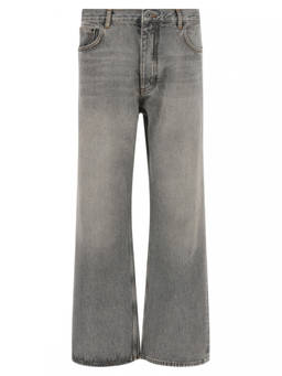 OFF-WHITE - Grey Relaxed Mid Rise Jeans