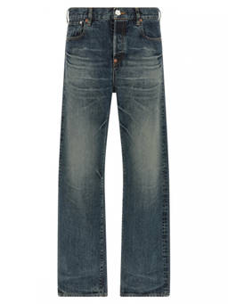 Kenzo - Blue Straight Mid Rise Jeans