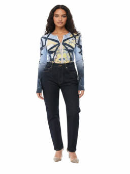 Loulou Studio - Blue Straight High Rise Jeans