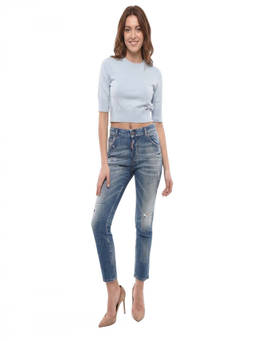 Dsquared2 - Sky Blue Slim Low Rise Jeans
