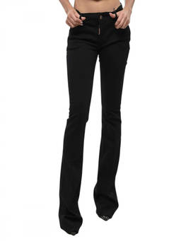 Dsquared2 - Black Flared Mid Rise Jeans