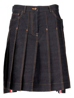 Thom Browne - Navy Blue Pleated Short
