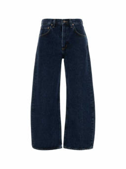AGOLDE - Dark Blue Denim Wide-Leg Jeans