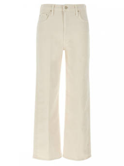 Mother Denim - Ivory Stretch Denim The Rambler Jeans