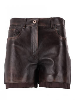 Miu Miu - Brown Solid Shorts