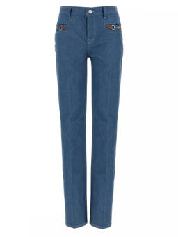 Gucci - Light Blue Straight Mid Rise Jeans