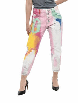 Dsquared2 - Multicolor Straight High Rise Jeans