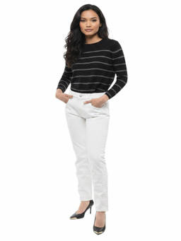 Isabel Marant - White Slim Low Rise Jeans