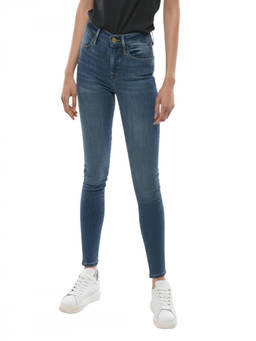FRAME - Blue Skinny High Rise Jeans