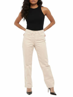 Sunnei - Beige Straight High Rise Jeans