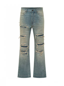 Amiri - Blue Bootcut Distressed Jeans
