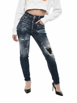 Dsquared2 - Blue Skinny High Rise Jeans