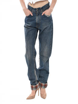 Maison Margiela - Blue Regular High Rise Jeans