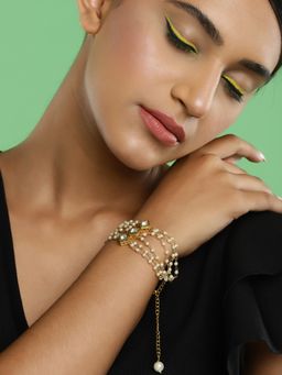 Ruby Raang Studio - Kundan Layered Bracelet