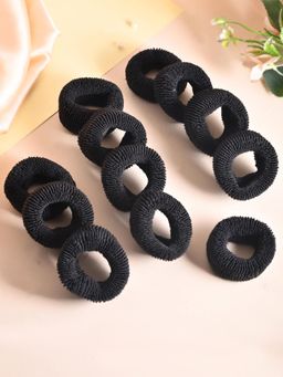 Silvermerc Designs - Classic Everyday Elastic Soft Grip Ponytail Band For Women (Pack of 12)