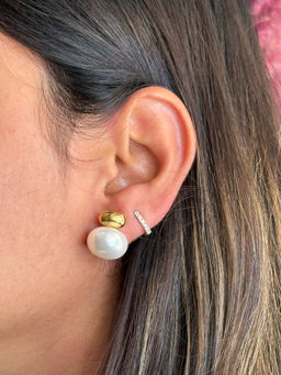 AMOSSH - Limca Earrings - Waterproof, 18k Gold Plated Studs