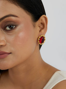 AMOSSH - Nysa Earrings - Waterproof, 18k Gold Plated Studs