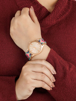 Joker and Witch - Joker & Witch Boho Multicolor Macrame Strap Watch - AMWW60 (M)