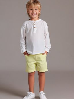 CHERRY CRUMBLE BY NITT HYMAN - White Solid Cotton Soothing Playful (Set of 2)