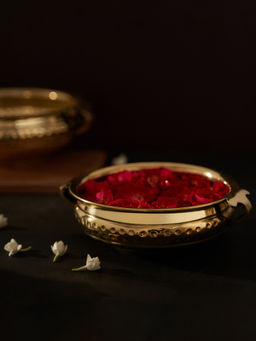 DecorTwist - Laavanya Hammered Brass Urli