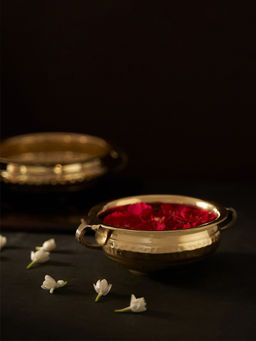 DecorTwist - Laavanya Hammered Brass Urli