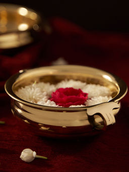 DecorTwist - Nitya Plain Brass Sheet Metal Urli