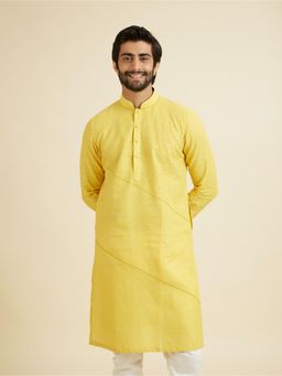 Manyavar - Sunshine Radiance Linen Kurta for Men