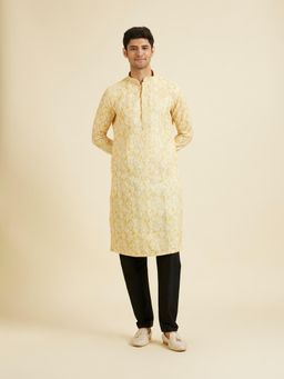 Manyavar - yellow Radiance Kurta with Pyjama for Men
