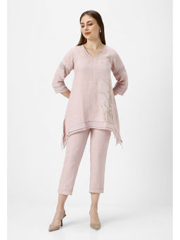 Kaveri - Pink Shadow Rose Dew Drop Talia Co-Ord (Set of 2)