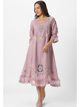 Kaveri - Pink Rote Bed Of Rose Dress