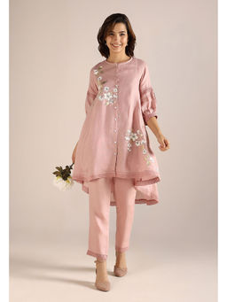 Kaveri - Pink Blush Camelia Ice Cream Cone Co-Ord (Set of 2)