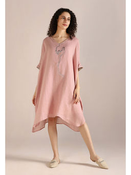 Kaveri - Pink Blush Body Line Kaftan Dress