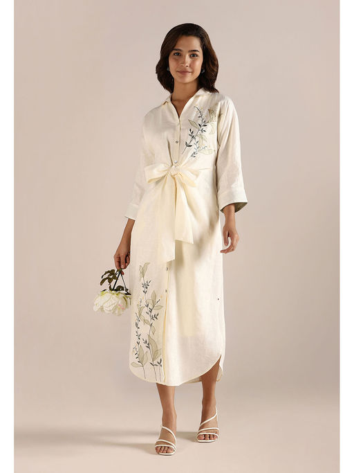 chinese dress ladies Watercolour Moss Roots Dress XXL