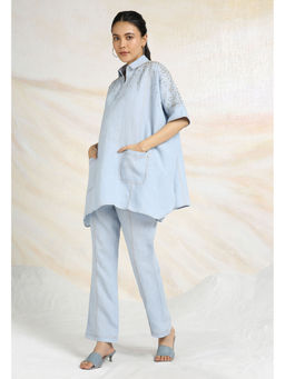 Kaveri - Blue Star Square Co-Ord (Set of 2)