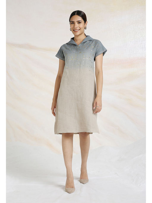 chinese dress ladies Peacock Veil Navy Celine Dress Xs