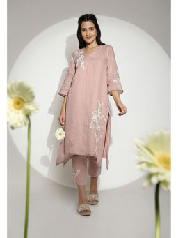 Kaveri - Pink Blush Fly Free Kurta with Pant (Set of 2)