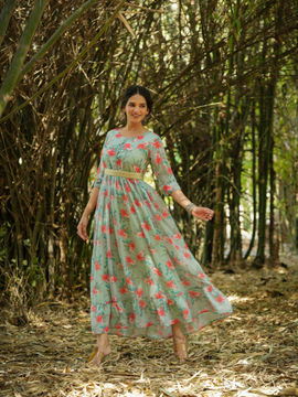 Georgette maxi dresses online clearance