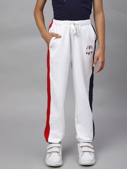 Beverly Hills Polo Club - Girls Cut Up Joggers - White