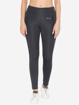 Bonjour - Grey Cotton Relaxed Fit Track Pant