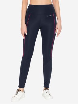 Bonjour - Navy Blue Cotton Relaxed Fit Track Pant