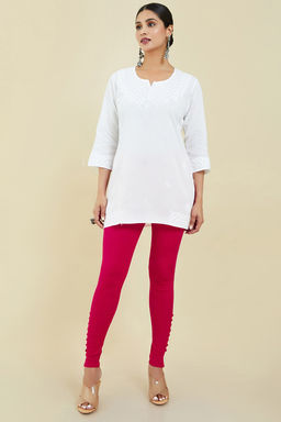Soch - Women Pink Solid Leggings