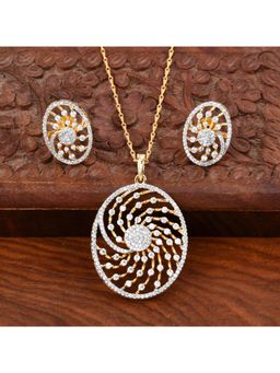 SHILLYN - Dazzling Gold Plated Zircon Jewellery Set
