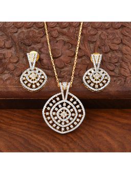 SHILLYN - Diamond Glow Zircon Gold Jewellery Set