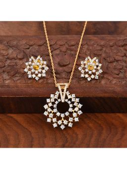 SHILLYN - Shimmering Gold Cz Jewellery Set